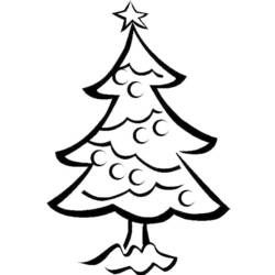 Coloring page: Christmas Tree (Objects) #167543 - Printable coloring pages