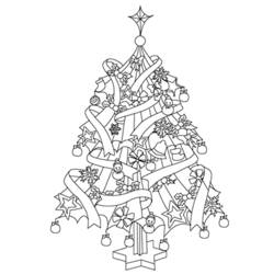 Coloring page: Christmas Tree (Objects) #167549 - Free Printable Coloring Pages