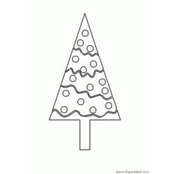 Coloring page: Christmas Tree (Objects) #167550 - Printable coloring pages