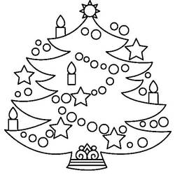 Coloring page: Christmas Tree (Objects) #167556 - Printable coloring pages