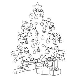 Coloring page: Christmas Tree (Objects) #167565 - Free Printable Coloring Pages