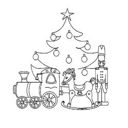 Coloring page: Christmas Tree (Objects) #167566 - Free Printable Coloring Pages