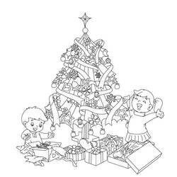 Coloring page: Christmas Tree (Objects) #167567 - Free Printable Coloring Pages