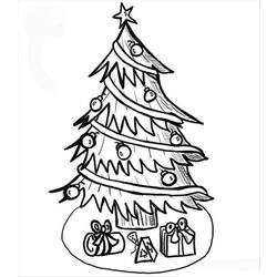 Coloring page: Christmas Tree (Objects) #167576 - Printable coloring pages