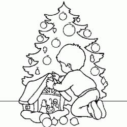Coloring page: Christmas Tree (Objects) #167598 - Free Printable Coloring Pages