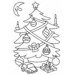 Coloring page: Christmas Tree (Objects) #167610 - Free Printable Coloring Pages