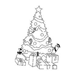 Coloring page: Christmas Tree (Objects) #167613 - Free Printable Coloring Pages