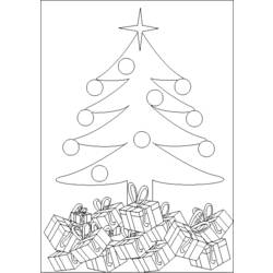 Coloring page: Christmas Tree (Objects) #167614 - Free Printable Coloring Pages