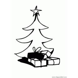 Coloring page: Christmas Tree (Objects) #167627 - Free Printable Coloring Pages