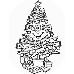 Coloring page: Christmas Tree (Objects) #167629 - Free Printable Coloring Pages