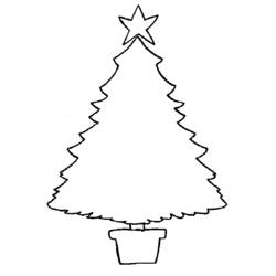 Coloring page: Christmas Tree (Objects) #167631 - Printable coloring pages