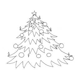 Coloring page: Christmas Tree (Objects) #167655 - Free Printable Coloring Pages