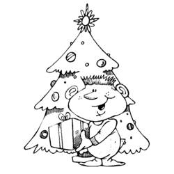 Coloring page: Christmas Tree (Objects) #167658 - Free Printable Coloring Pages