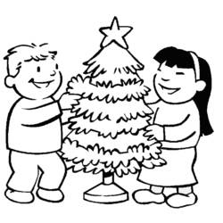 Coloring page: Christmas Tree (Objects) #167662 - Free Printable Coloring Pages