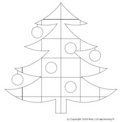 Coloring page: Christmas Tree (Objects) #167673 - Free Printable Coloring Pages