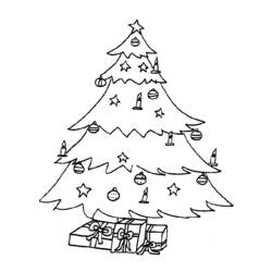 Coloring page: Christmas Tree (Objects) #167678 - Free Printable Coloring Pages