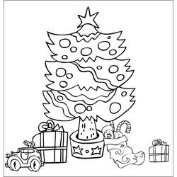 Coloring page: Christmas Tree (Objects) #167683 - Free Printable Coloring Pages