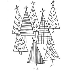 Coloring page: Christmas Tree (Objects) #167764 - Free Printable Coloring Pages