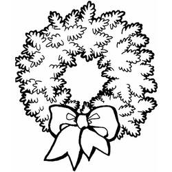 Coloring page: Christmas Wreath (Objects) #169332 - Printable coloring pages