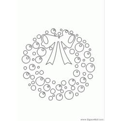 Coloring page: Christmas Wreath (Objects) #169339 - Printable coloring pages