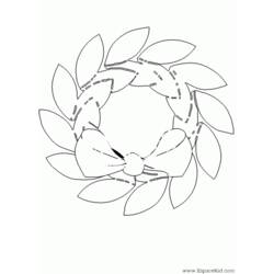 Coloring page: Christmas Wreath (Objects) #169345 - Free Printable Coloring Pages