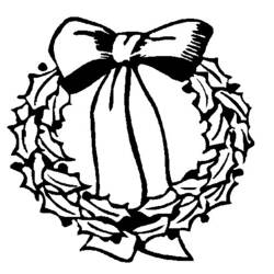 Coloring page: Christmas Wreath (Objects) #169368 - Free Printable Coloring Pages