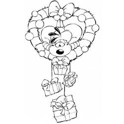 Coloring page: Christmas Wreath (Objects) #169372 - Free Printable Coloring Pages