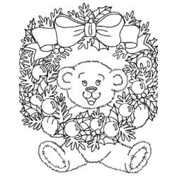 Coloring page: Christmas Wreath (Objects) #169374 - Printable coloring pages