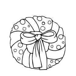 Coloring page: Christmas Wreath (Objects) #169386 - Free Printable Coloring Pages