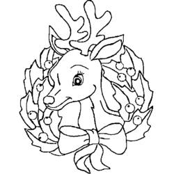 Coloring page: Christmas Wreath (Objects) #169392 - Free Printable Coloring Pages