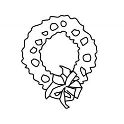Coloring page: Christmas Wreath (Objects) #169401 - Free Printable Coloring Pages