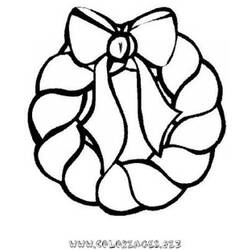 Coloring page: Christmas Wreath (Objects) #169403 - Printable coloring pages