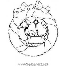 Coloring page: Christmas Wreath (Objects) #169405 - Printable coloring pages