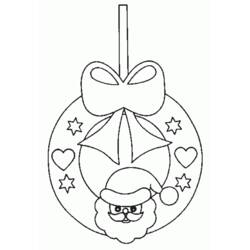 Coloring page: Christmas Wreath (Objects) #169406 - Printable coloring pages