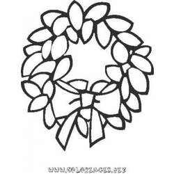 Coloring page: Christmas Wreath (Objects) #169419 - Free Printable Coloring Pages