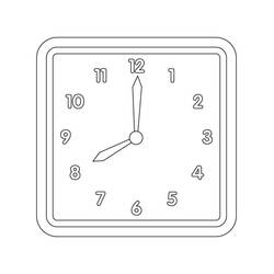 Clock (Objects) coloring page #172823 to print and color
