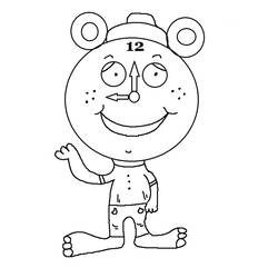 Clock (Objects) coloring page #172832 to print and color
