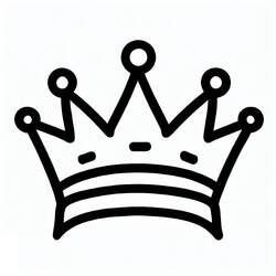 Coloring pages: Crown - Free Printable Coloring Pages