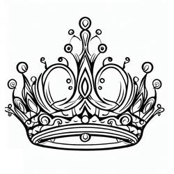 Coloring page: Crown (Objects) #195967 - Free Printable Coloring Pages