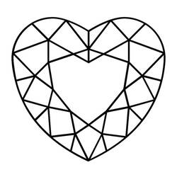 Coloring pages: Diamond - Free Printable Coloring Pages