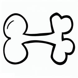 Coloring page: Dog Bone (Objects) #189687 - Free Printable Coloring Pages