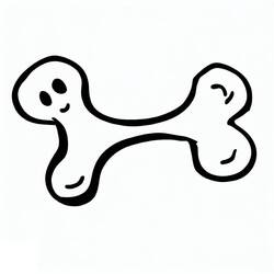 Coloring page: Dog Bone (Objects) #189688 - Free Printable Coloring Pages