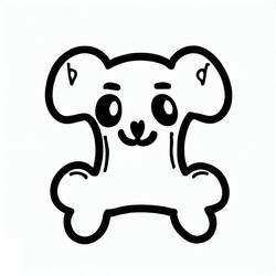 Coloring page: Dog Bone (Objects) #189690 - Free Printable Coloring Pages