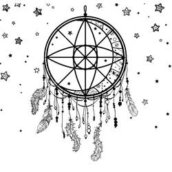 Coloring page: Dreamcatcher (Objects) #207644 - Free Printable Coloring Pages