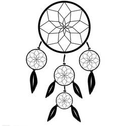 Coloring page: Dreamcatcher (Objects) #207651 - Free Printable Coloring Pages