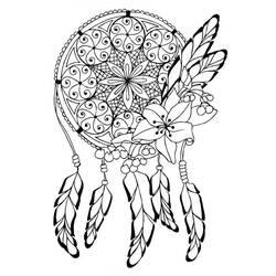 Coloring page: Dreamcatcher (Objects) #207658 - Free Printable Coloring Pages