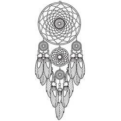 Coloring page: Dreamcatcher (Objects) #207660 - Free Printable Coloring Pages