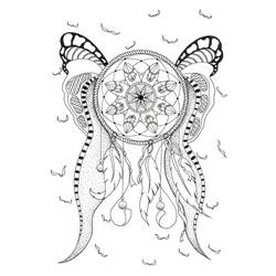 Coloring page: Dreamcatcher (Objects) #207672 - Free Printable Coloring Pages