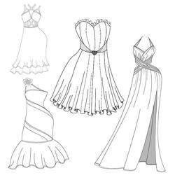 Dress (Objects) coloring page #186180 to print and color