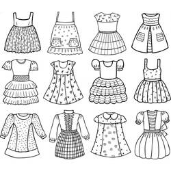Dress (Objects) coloring page #186183 to print and color